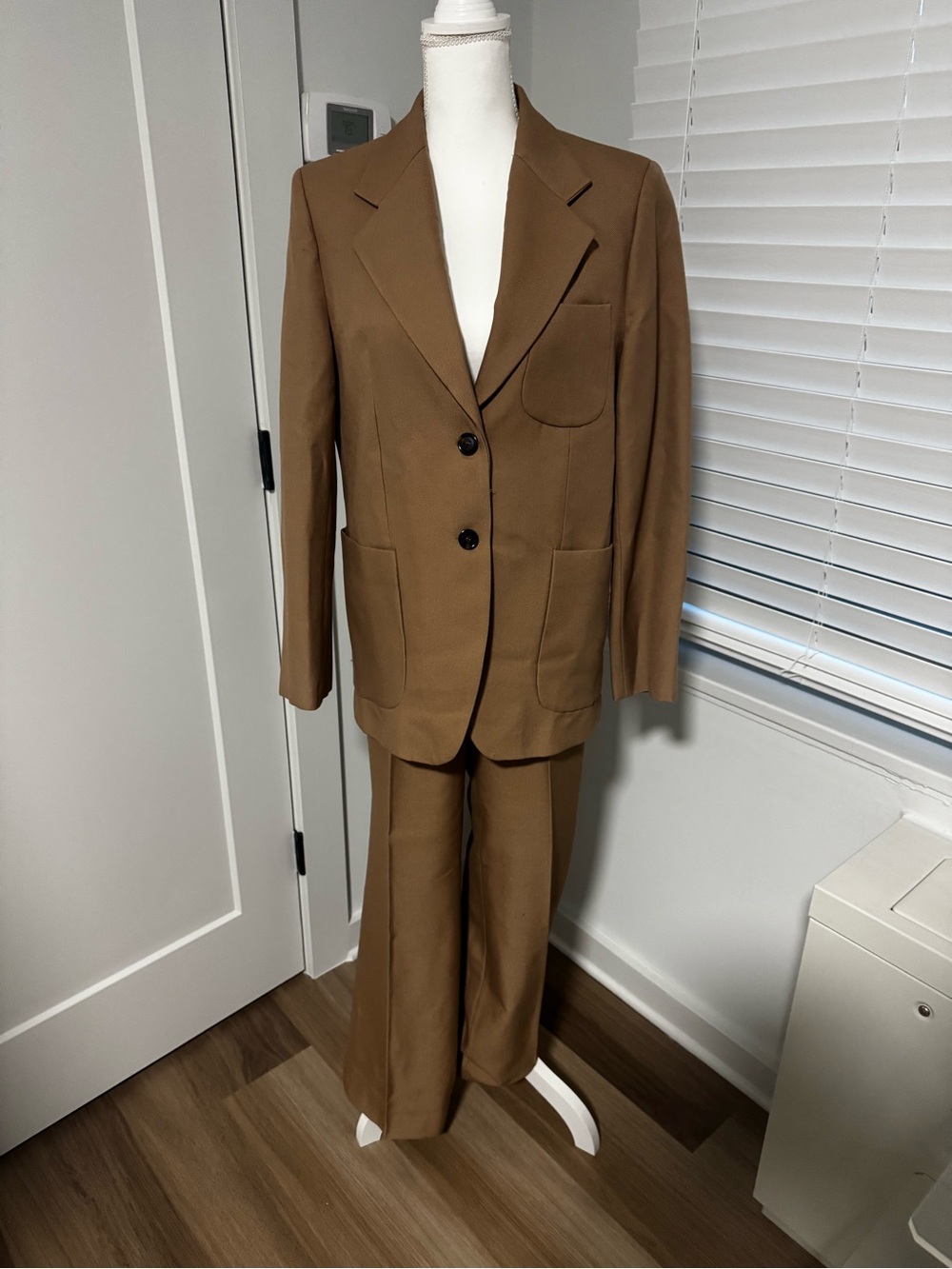 Mango Brown Two-Piece Suit Blazer & Trousers